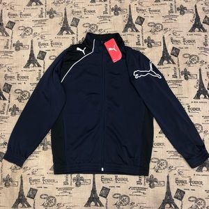 Puma NWT! United Poly Navy/Black/White Jacket Size YL